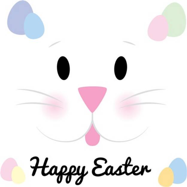 Picture of Happy Easter Bunny SVG File