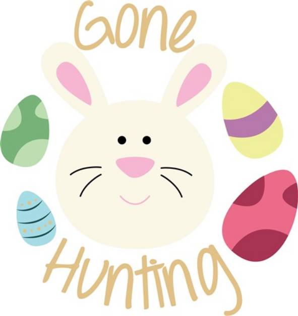 Picture of Easter Bunny Egg Hunt SVG File