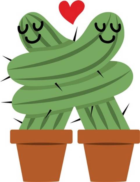 Picture of Cactus Love SVG File