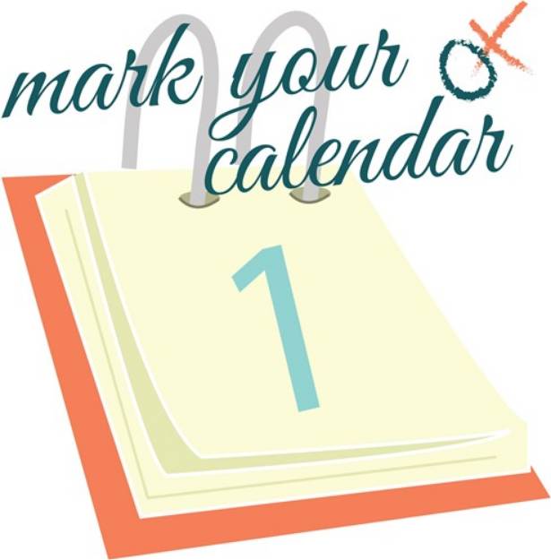 Picture of Mark Your Calendar SVG File