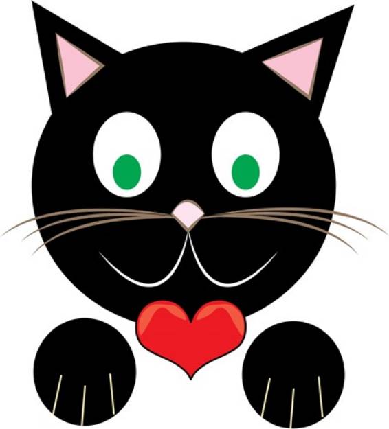 Picture of Kitty Love SVG File