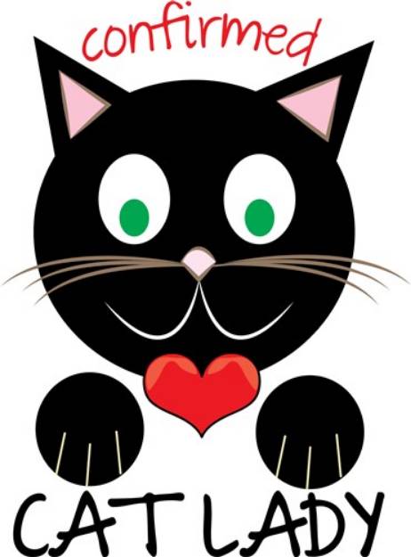 Picture of Confirmed Cat Lady SVG File