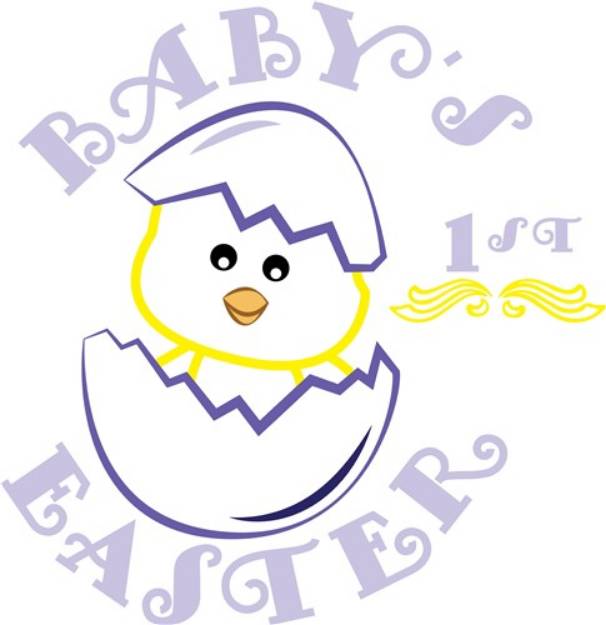 Picture of Babys Easter SVG File