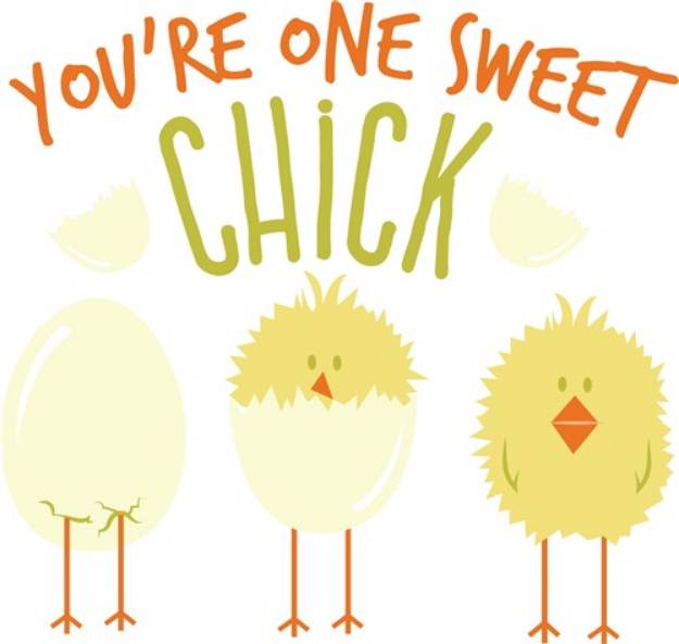 Picture of One Sweet Chick SVG File