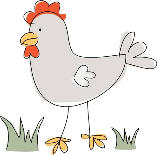 Picture of Farm Bred Chicken SVG File