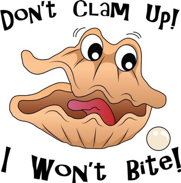 Picture of Dont Clam Up! SVG File