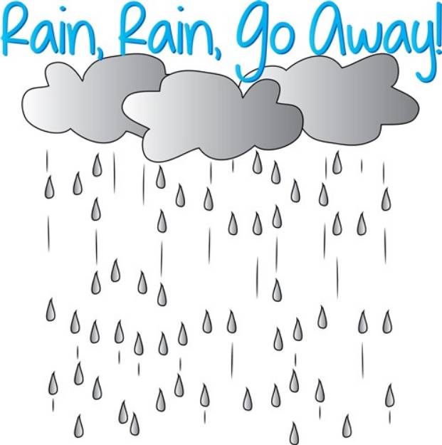 Picture of Rain Rain Go Away SVG File