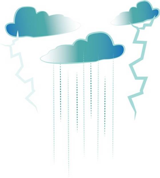 Picture of Thunder Showers SVG File