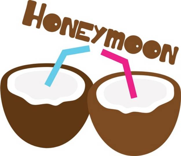 Picture of Honeymoon Tropical Drink SVG File