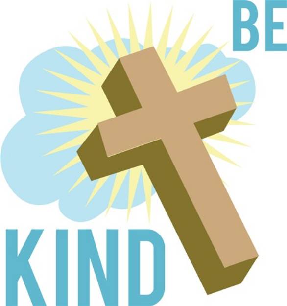 Picture of Be Kind Cross SVG File