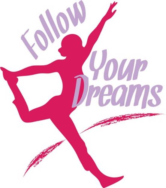 Picture of Follow Your Dreams Yoga SVG File