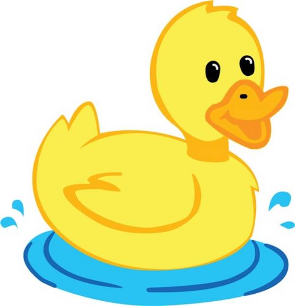 Picture of Bath Time Duck SVG File