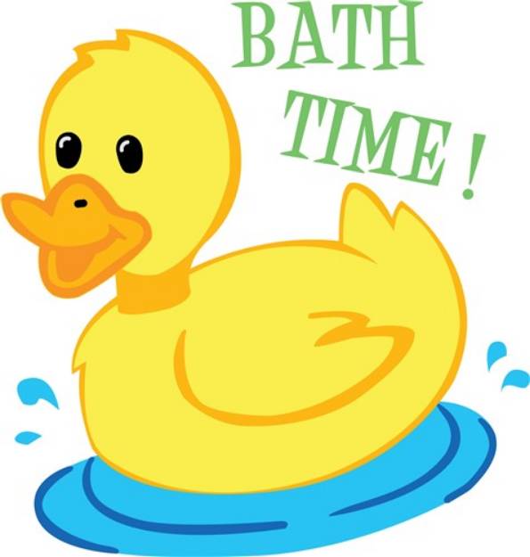 Picture of Bath Time Duck SVG File