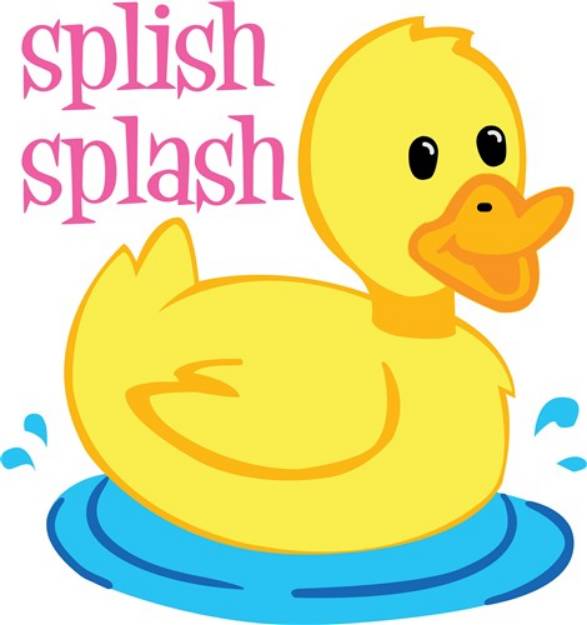 Picture of Splish Splash Duck SVG File
