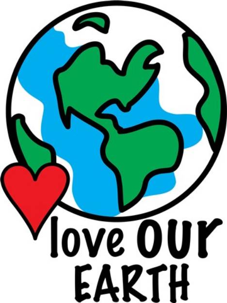 Picture of Love Our Earth SVG File