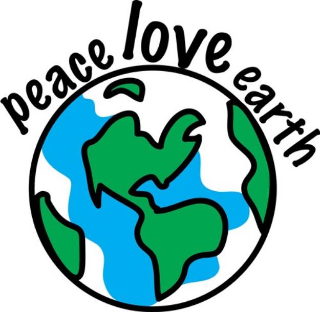 Picture of Peace Love Earth SVG File