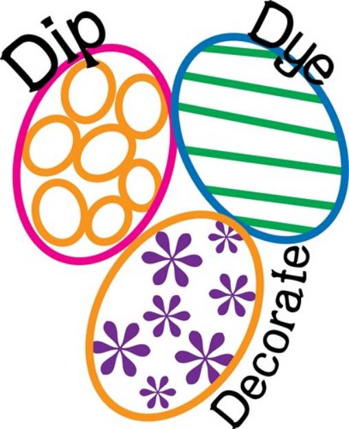Picture of Dip Dye Decorate SVG File