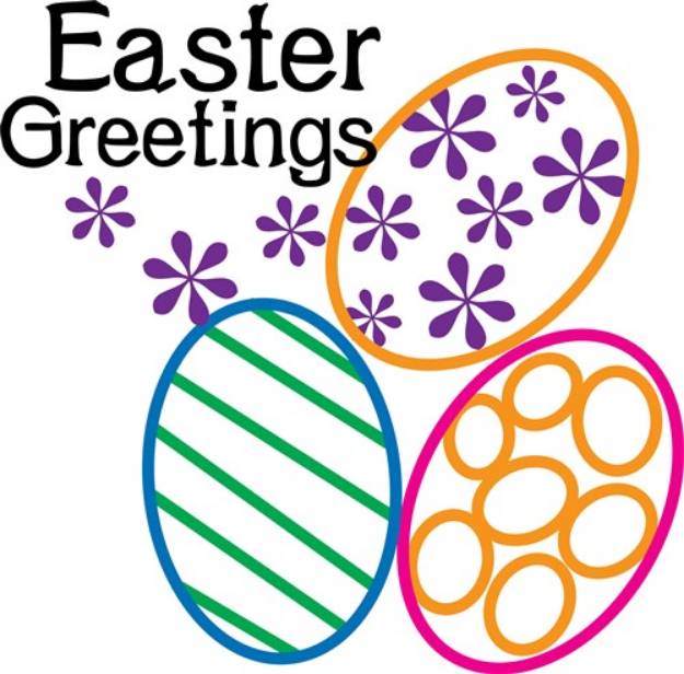 Picture of Easter Greetings SVG File
