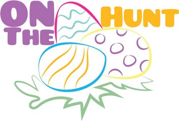 Picture of On The Egg Hunt SVG File