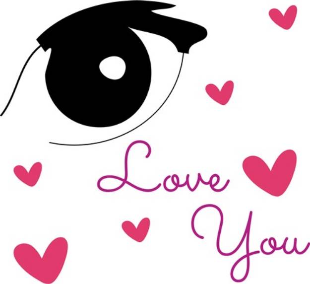 Picture of Love You Valentine SVG File