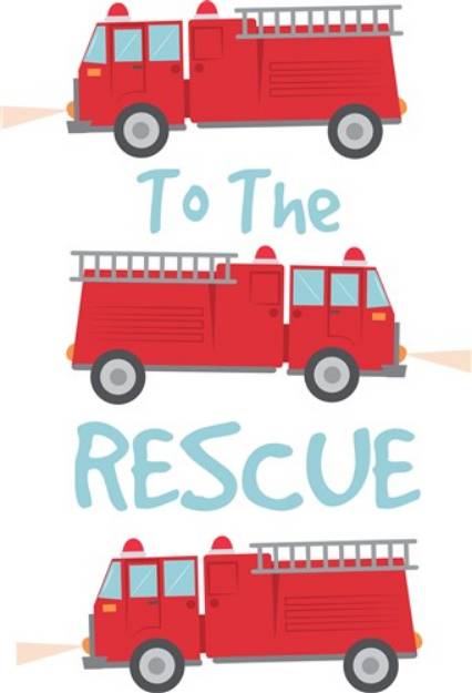 Picture of Firefighter To The Rescue SVG File