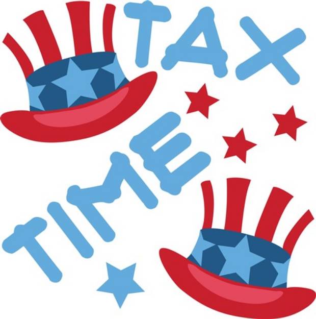 Picture of Tax Time Top Hat SVG File