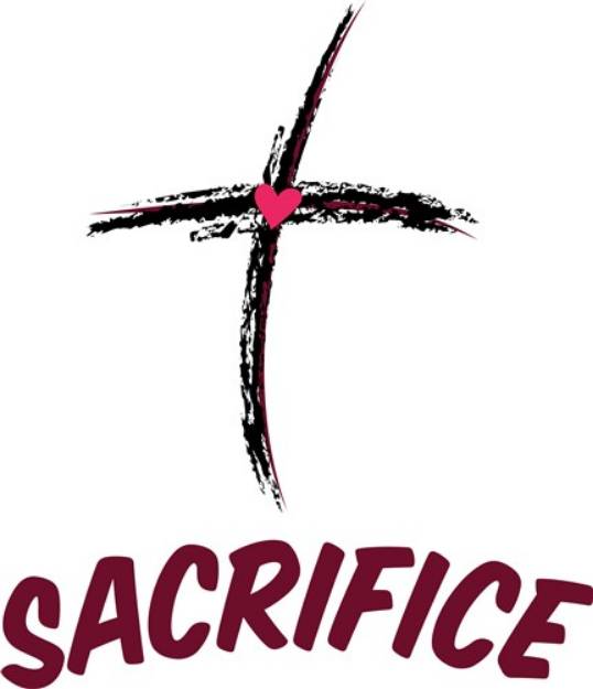 Picture of Religious Cross Sacrifice SVG File