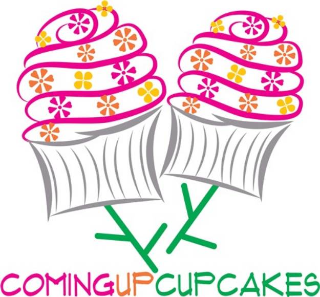 Picture of Coming Up Cupcakes SVG File