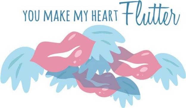 Picture of Make My Heart Flutter SVG File