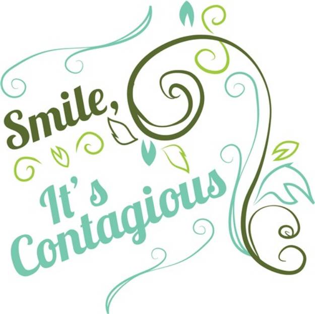 Picture of Smile, Its Contagious SVG File