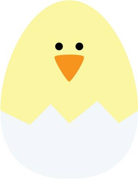Picture of Happy Easter Chick SVG File