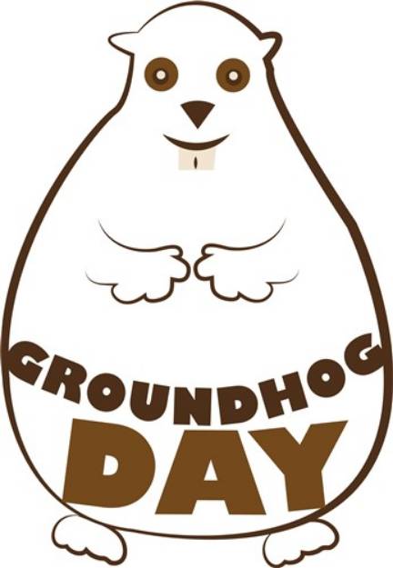 Picture of Groundhog Day SVG File