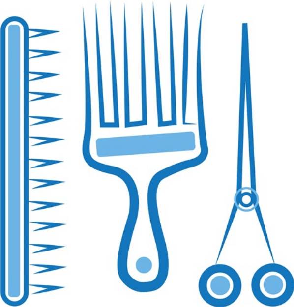 Picture of Haidresser Tools SVG File