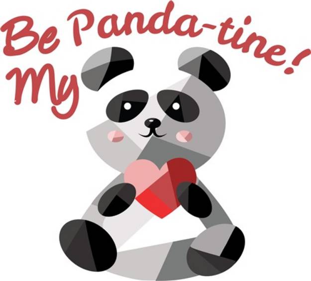 Picture of Be My Panda-tine SVG File