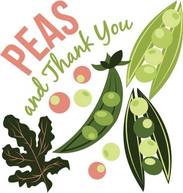 Picture of Peas & Thank You SVG File