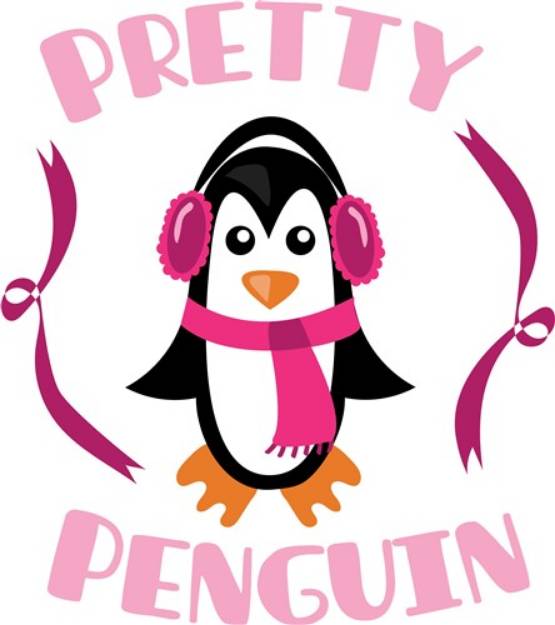 Picture of Pretty Penguin SVG File
