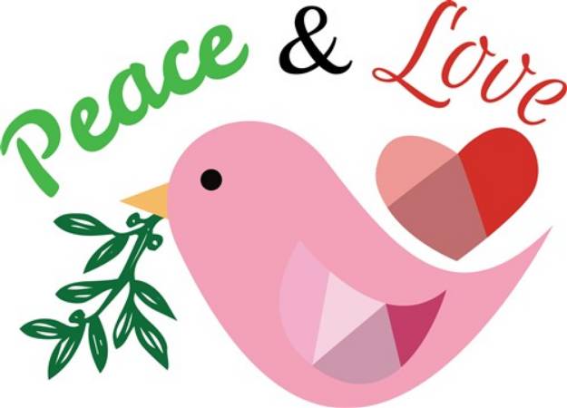 Picture of Peace & Love SVG File