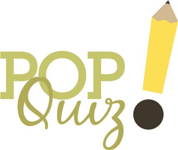 Picture of Pop Quiz SVG File