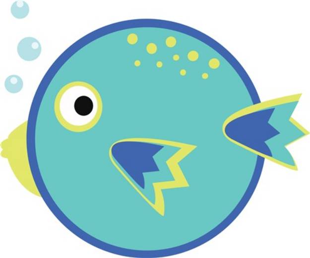 Picture of Round Fish SVG File