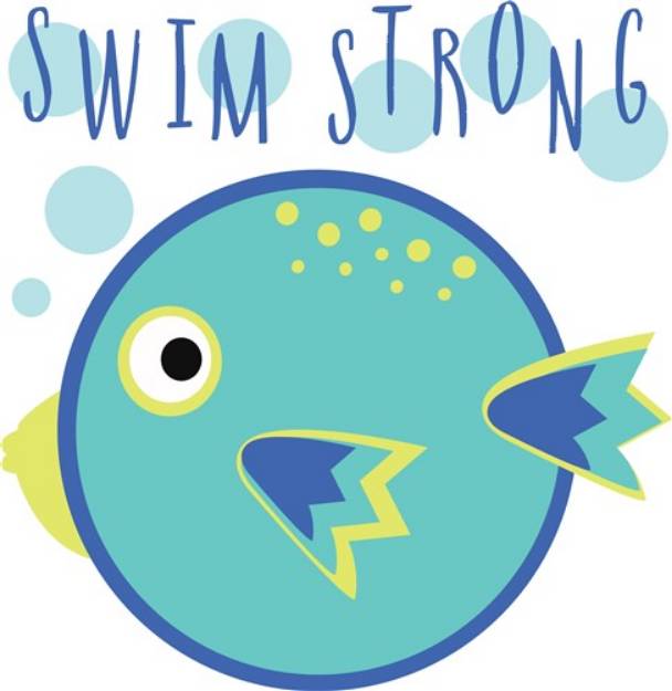 Picture of Swim Strong SVG File