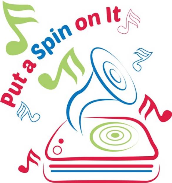 Picture of Put A Spin On It SVG File