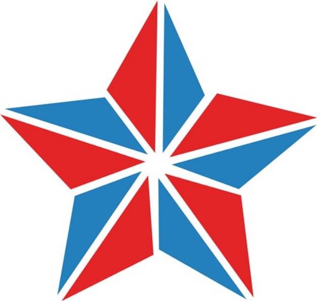 Picture of Patriotic Star SVG File