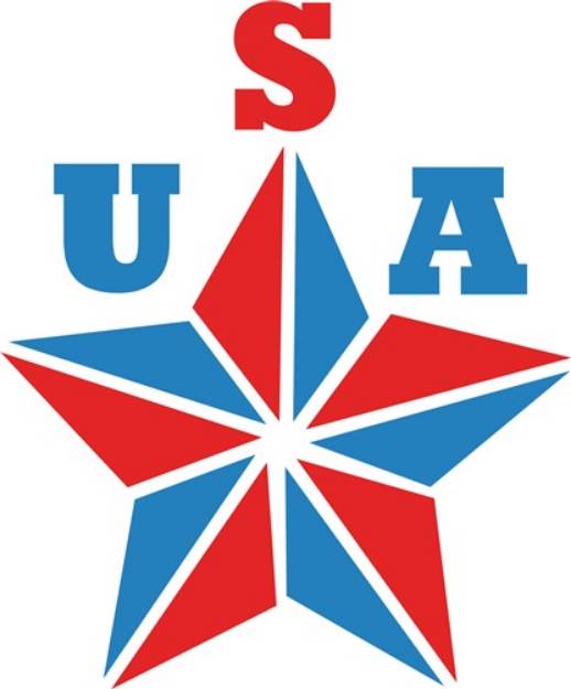 Picture of USA Star SVG File