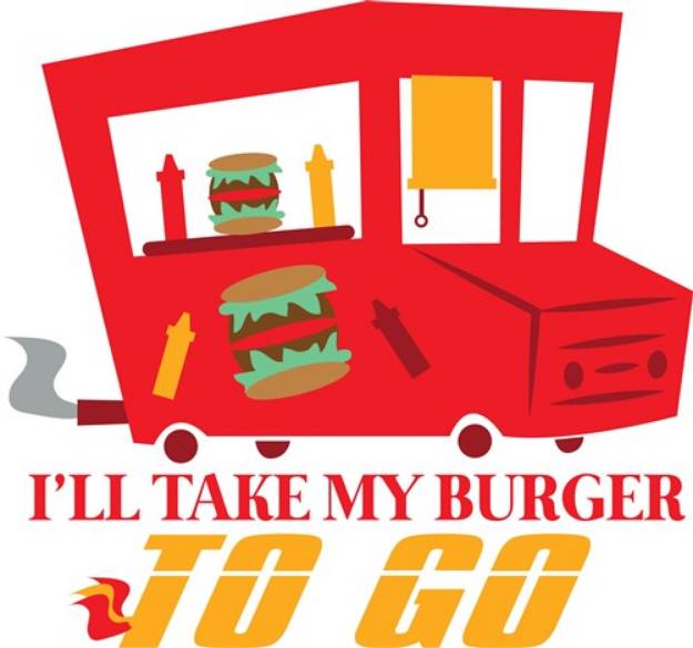 Picture of Burger To Go SVG File