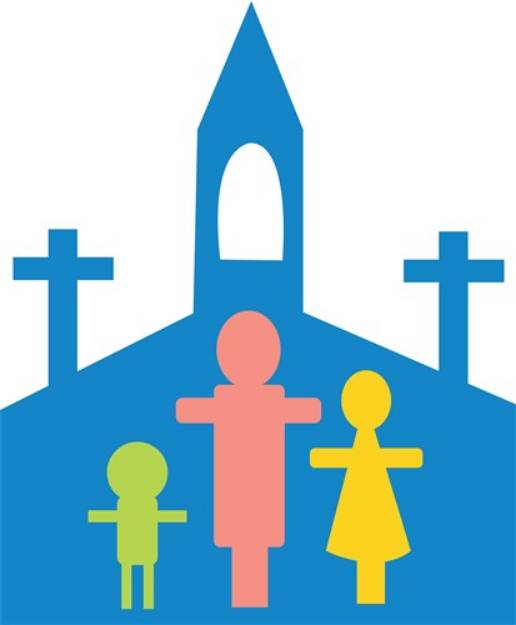 Picture of Church Family SVG File