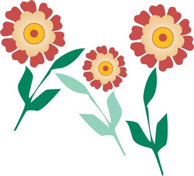 Picture of Red Flowers SVG File