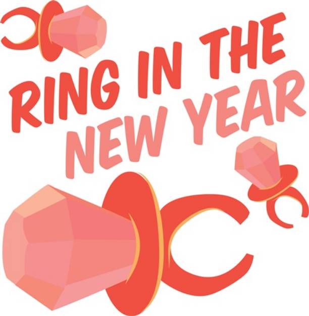 Picture of Ring In New Year SVG File