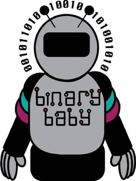Picture of Binary Baby SVG File