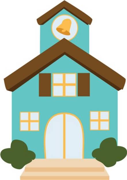 Picture of School House SVG File