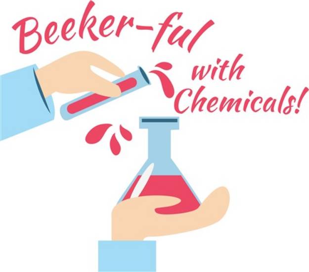 Picture of Beeker-ful With Chemicals SVG File